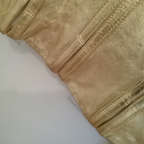 Genuine Leather Gold Jacket # 2C (NWT) - Picture 6 of 6